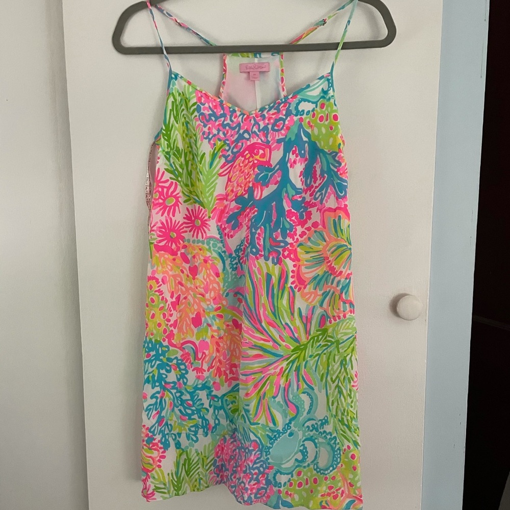 Lilly Pulitzer silk slip dress